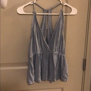 Baby doll peplum tank top